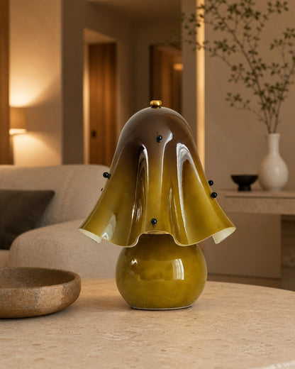 Bellina Decorative Table Lamp - Sculptural Bell Flower Shape
