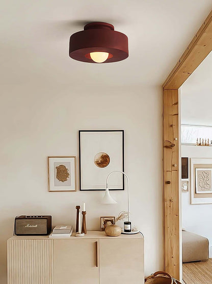 Moderne Nordische Minimalistische Rund Harz Deckenlampe