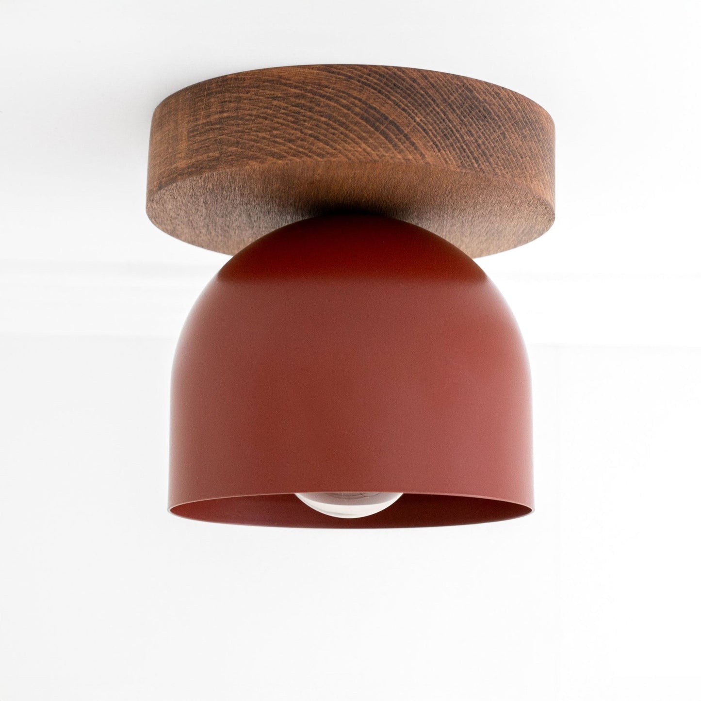 Metio Dome Ceiling Light Minimalist Wood Design for Bedrooms & Hallways