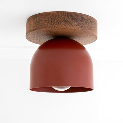 Metio Dome Ceiling Light Minimalist Wood Design for Bedrooms & Hallways