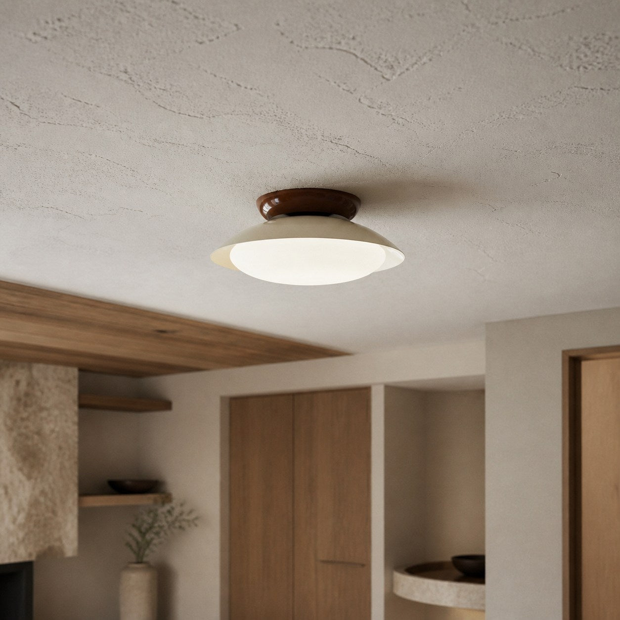 Heliora Modern Dome Ceiling Light – Minimalist Retro Style for Living Spaces