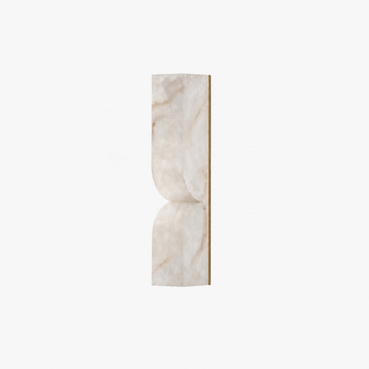 Modern Rectangular Alabaster Wall Lamp – Minimalist Sconce for Bedroom Hallway Living Room