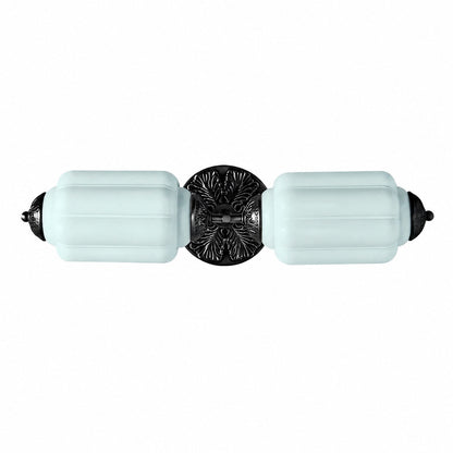 Eloise Messing-Wandleuchte – Elegante Vintage-Beleuchtung aus Milchglas