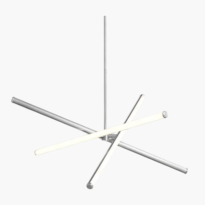 Voro Adjustable Light Rods Semi-Flush Ceiling Light – Modern LED Chandelier for Living Rooms or Bedrooms