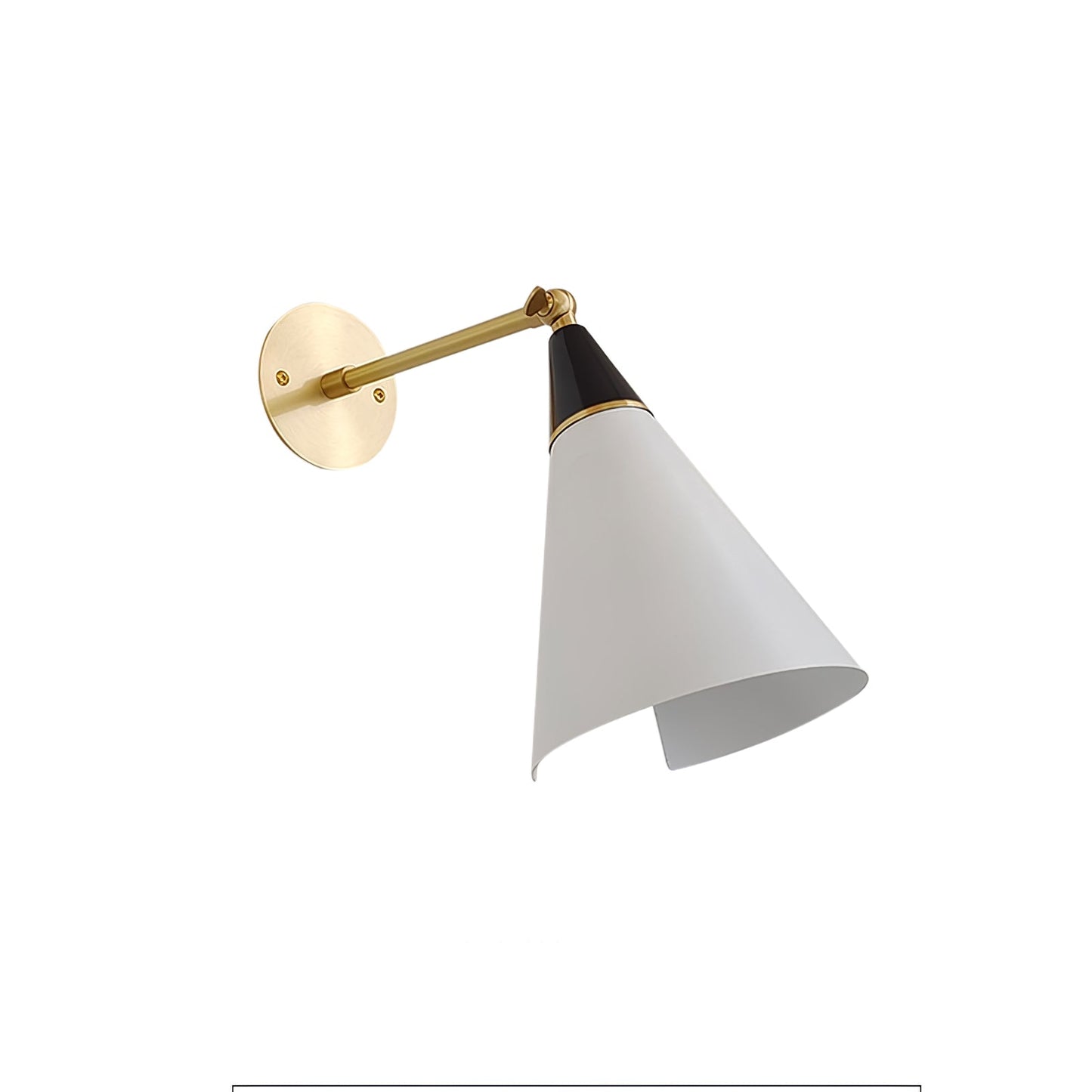 Magari Mid Century Wandleuchte Messing Schwenkbar