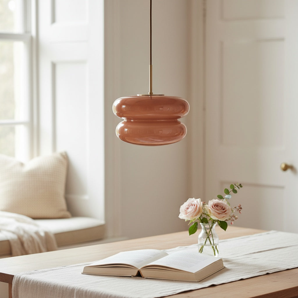 Spherical Opal Glass Pendant Lamp Modern Style for Dining & Living Rooms