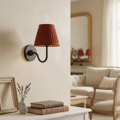 Luvora Decorative Pleated Shade Wall Lamp Vintage Modern Lighting for Corridor and Home Interiors