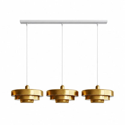 Malero Triple Layer Macarons Pendant Light - Modern Disc Form Lighting for Dining Room or Lounge N52