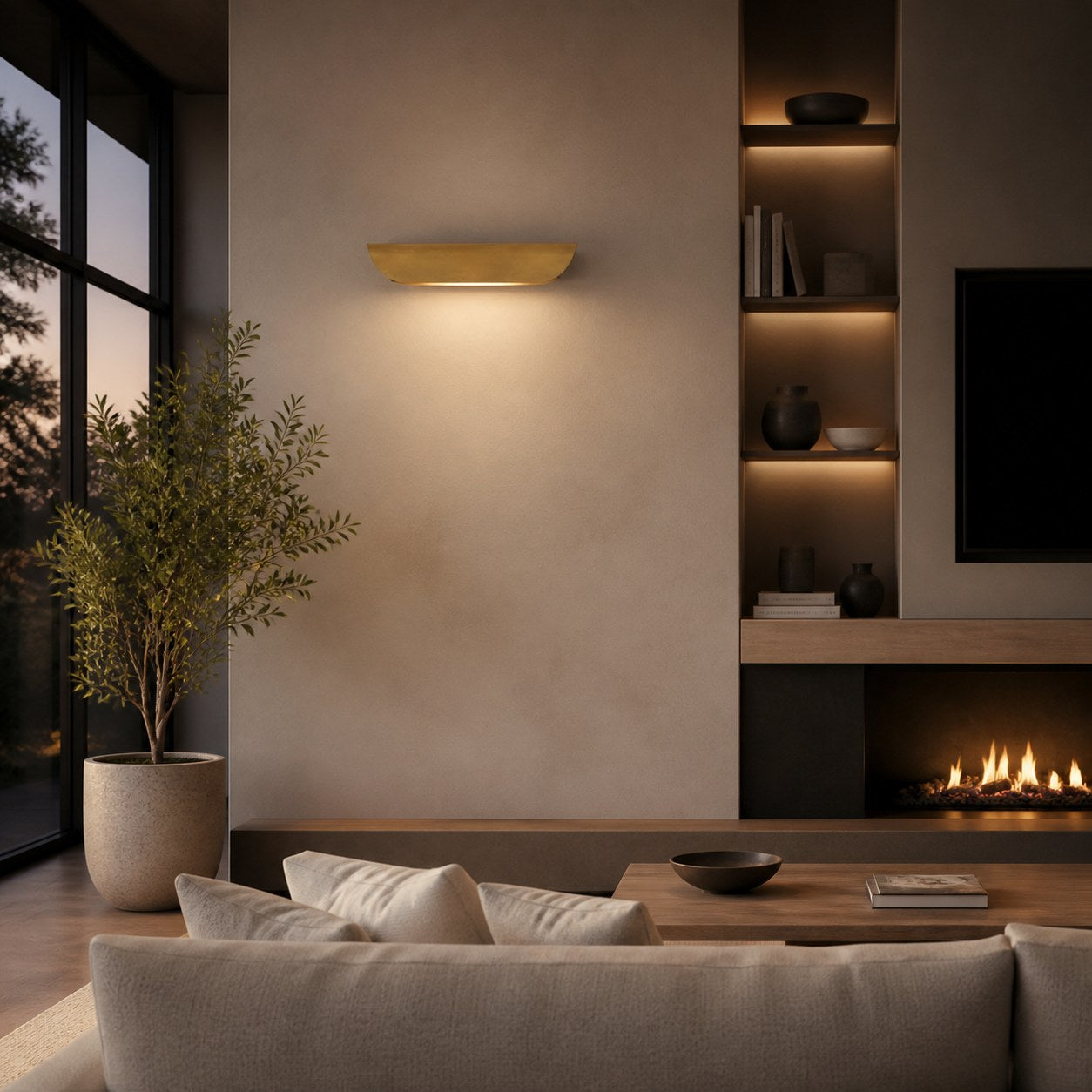 Hidra Modern Metal Wall Sconce – Minimalist Down-Light Sconce for Modern Homes