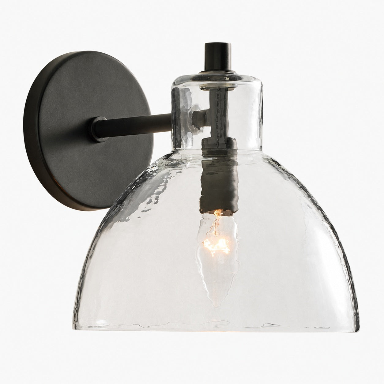 Glavira Doppel-Wandleuchte aus recyceltem Glas – Wandbeleuchtung aus Messing für den Innenbereich