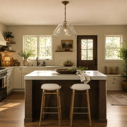 Kitchen island installation scene