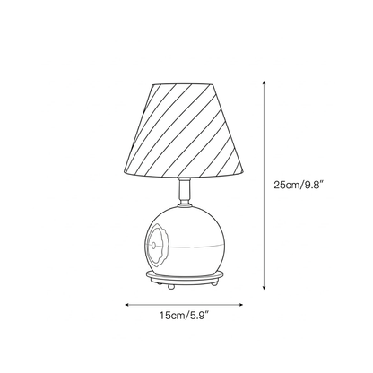 Modern Sculptural Table Lamp – Minimalist Decorative Light for Bedroom Living Room