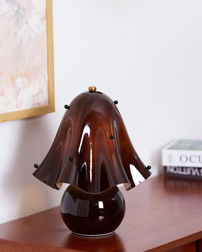 Bellina Elegant Glass Table Lamp – Sleek Design for Bedside or Desk