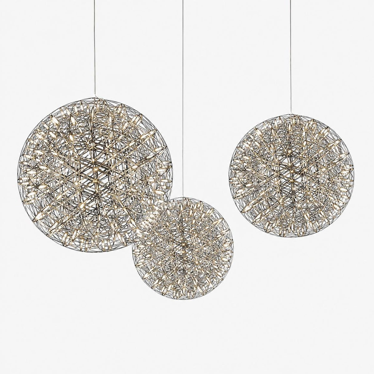 Silver Spark Ball Pendant Light