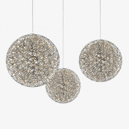 Silver Spark Ball Pendant Light