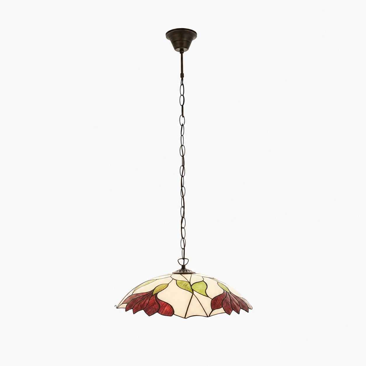 TF Botanica Floral Glass Pendant Light – Vintage Pendant Fixture for Open Plan Spaces