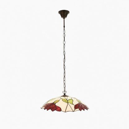 TF Botanica Floral Glass Pendant Light – Vintage Pendant Fixture for Open Plan Spaces
