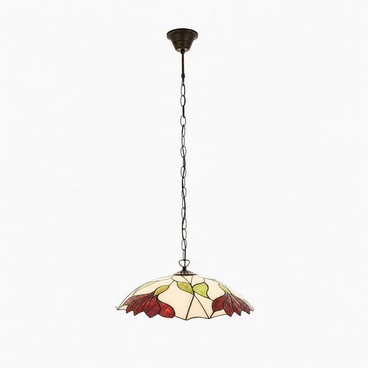 TF Botanica Florale Glaspendelleuchte – Vintage-Pendelleuchte für offene Wohnräume
