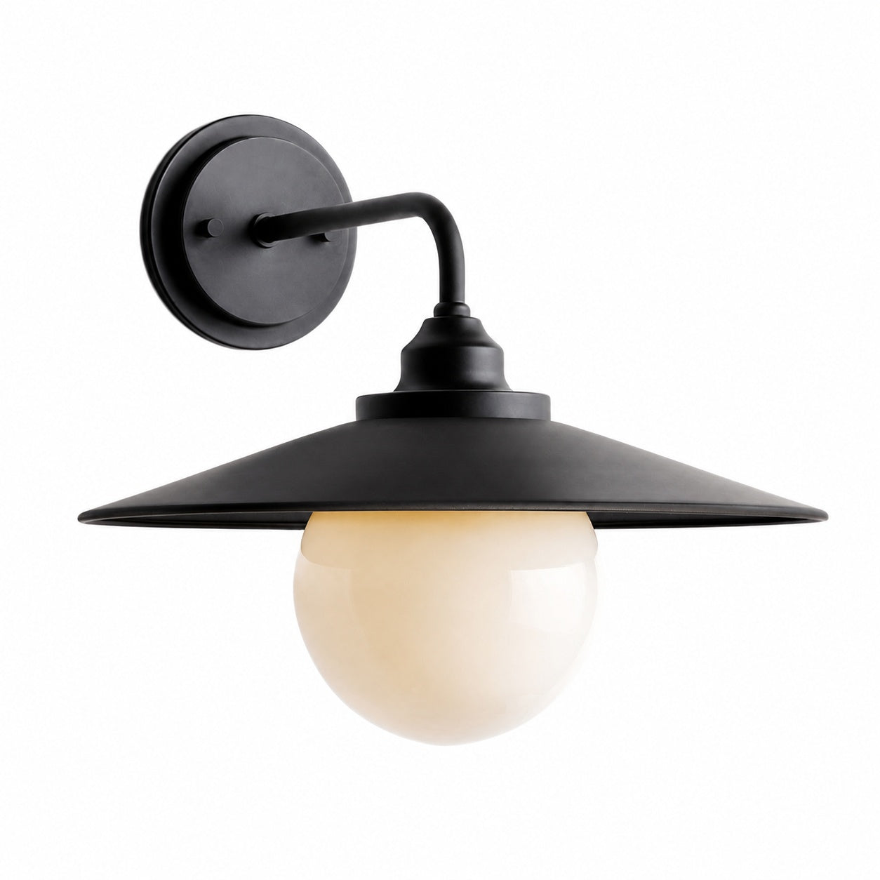 Cordax Wandleuchte im Utility-Stil – Metall und Glas für die Innen- und Außendekoration