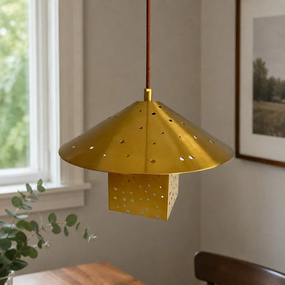 Bauhaus Hollow Silver Single Pendant Light
