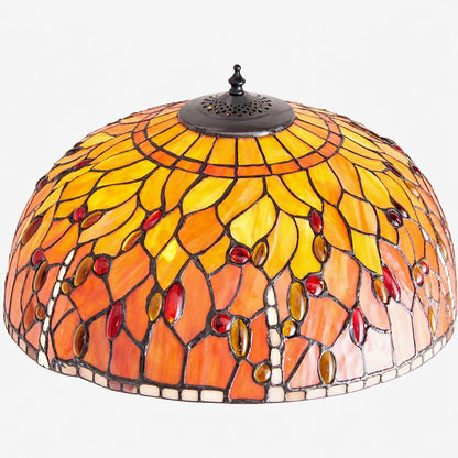 TF Dragonfly Motif Floor Lamp – Vintage Stained-Glass for Living Rooms