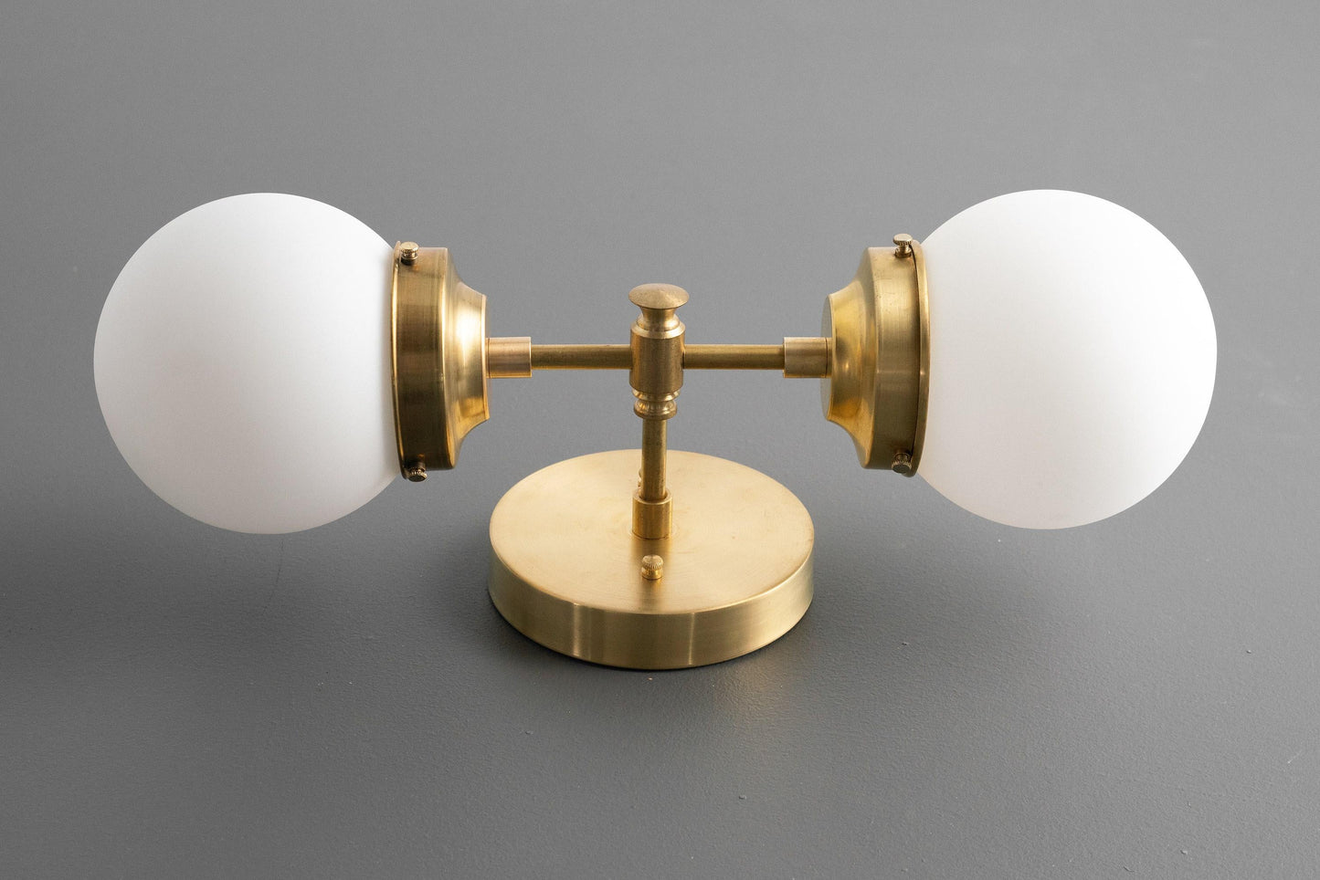 Lumio Globe Modern Geometric Sconce - Two Light Bathroom Vanity Lighting