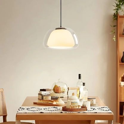 Moderne nordische Jelly Glas Pendelleuchte für Kücheninsel