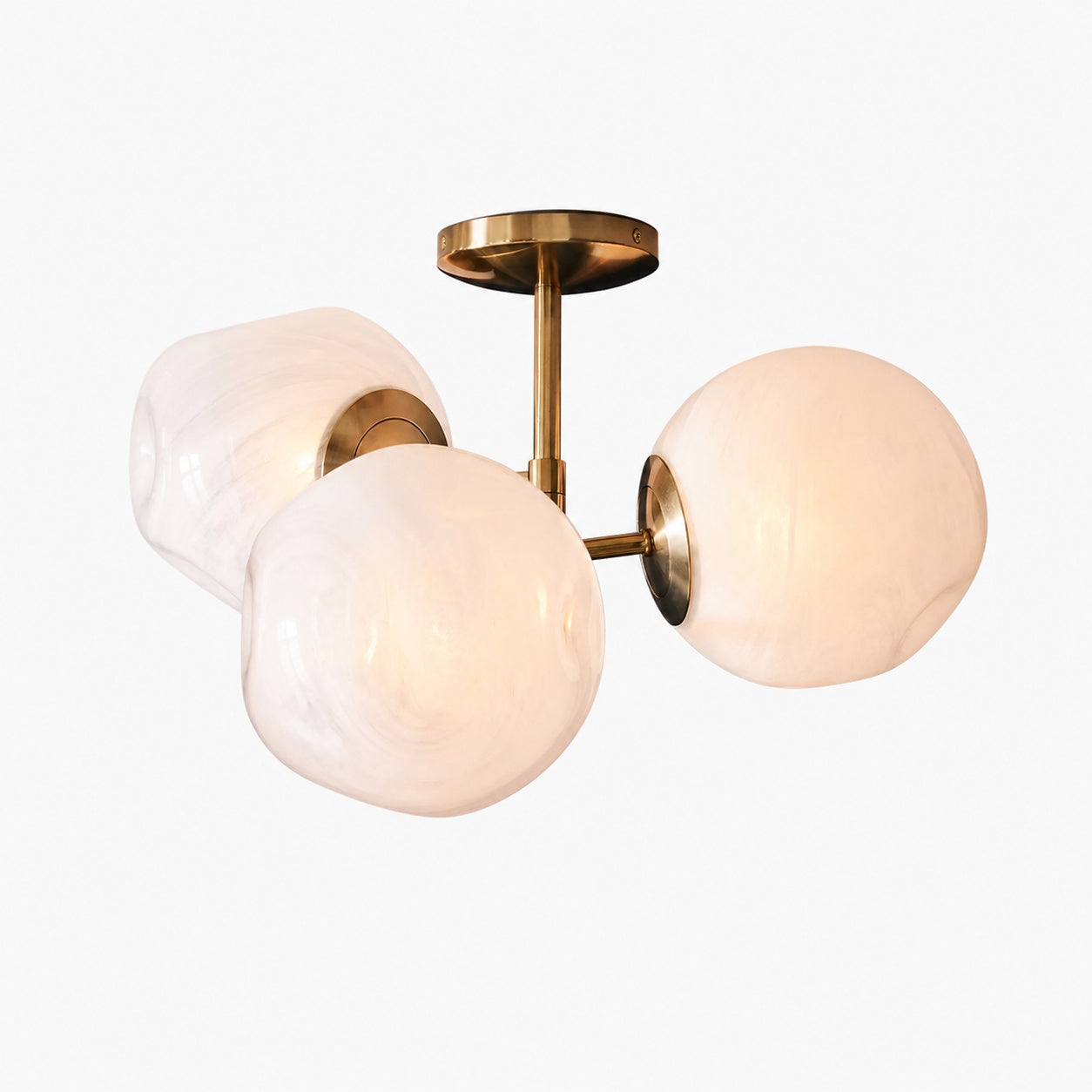Pawrior Ball Flush Mount – Moderne Deckenleuchte aus Glas