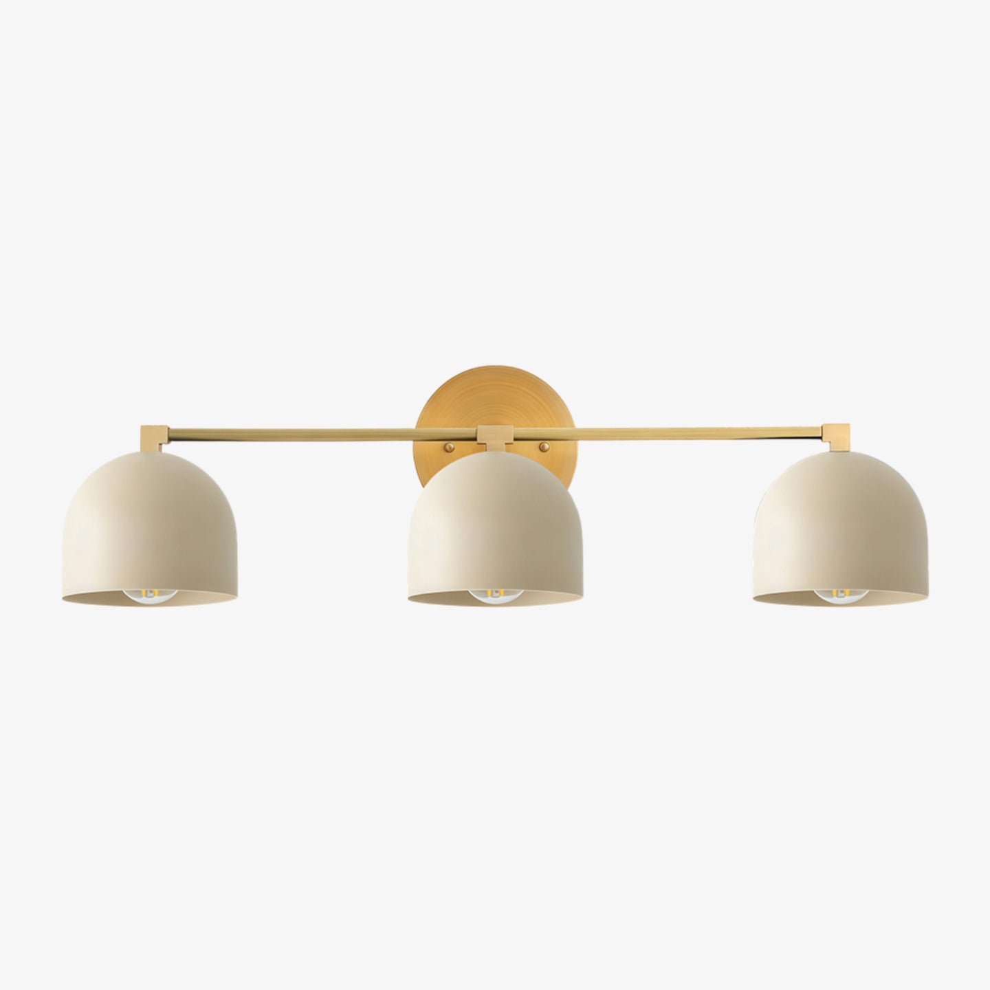 Metio Dome Mid-Century Deep Ball Vanity Lamp - Brass Wall Sconce
