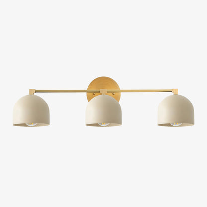 Metio Dome Mid-Century Deep Ball Vanity Lamp - Brass Wall Sconce