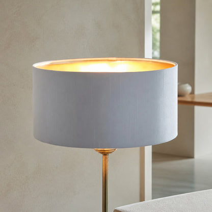 Tela Tischleuchte mit 1 oder 3 Leuchten – Modernes Leinen- und Metalldesign für Nachttisch oder Wohnzimmer