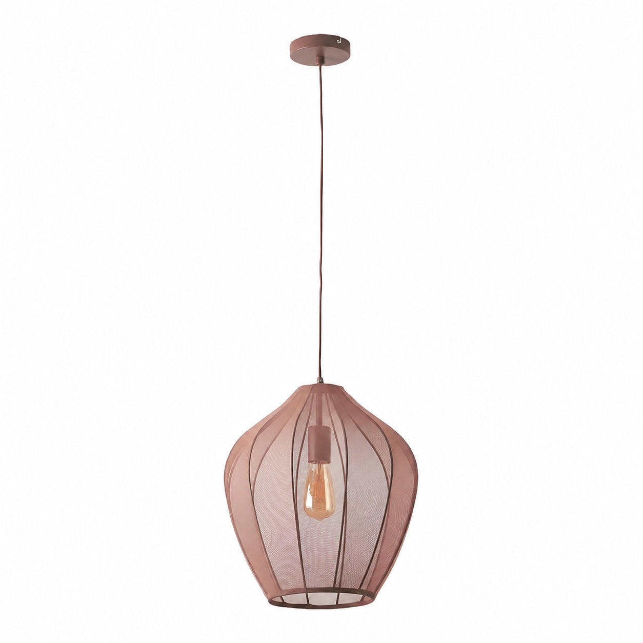 Lumifil Modern Mesh Pendant Light - Hanging Fabric Lghts are Suitable for Dining Rooms or Kitchen Islands