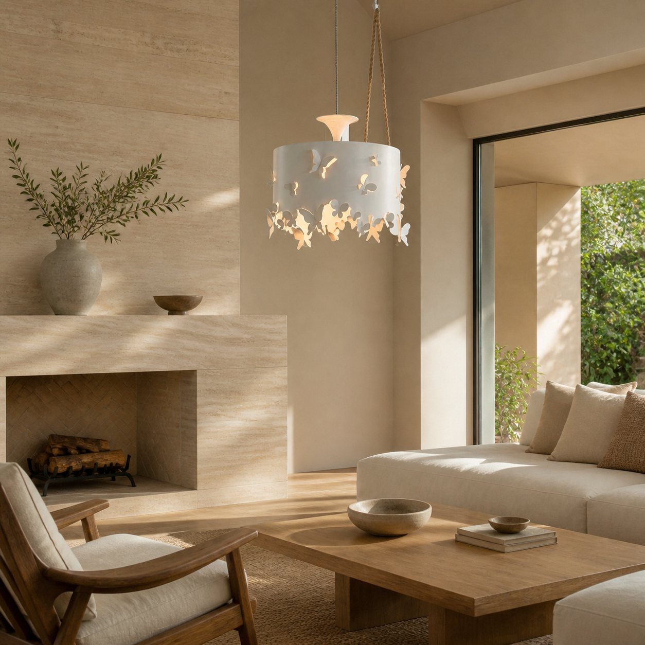 Alaria Design Pendant Lamp - Artistic Pendant Light with Ambient Shadow for Living Room