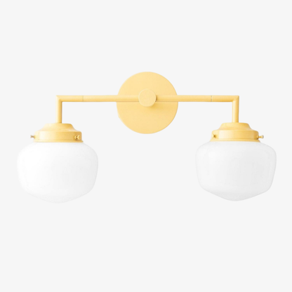 Opalume Glass Vanity Light – Vintage-Inspired Design – Perfect for Bathroom & Powder Room