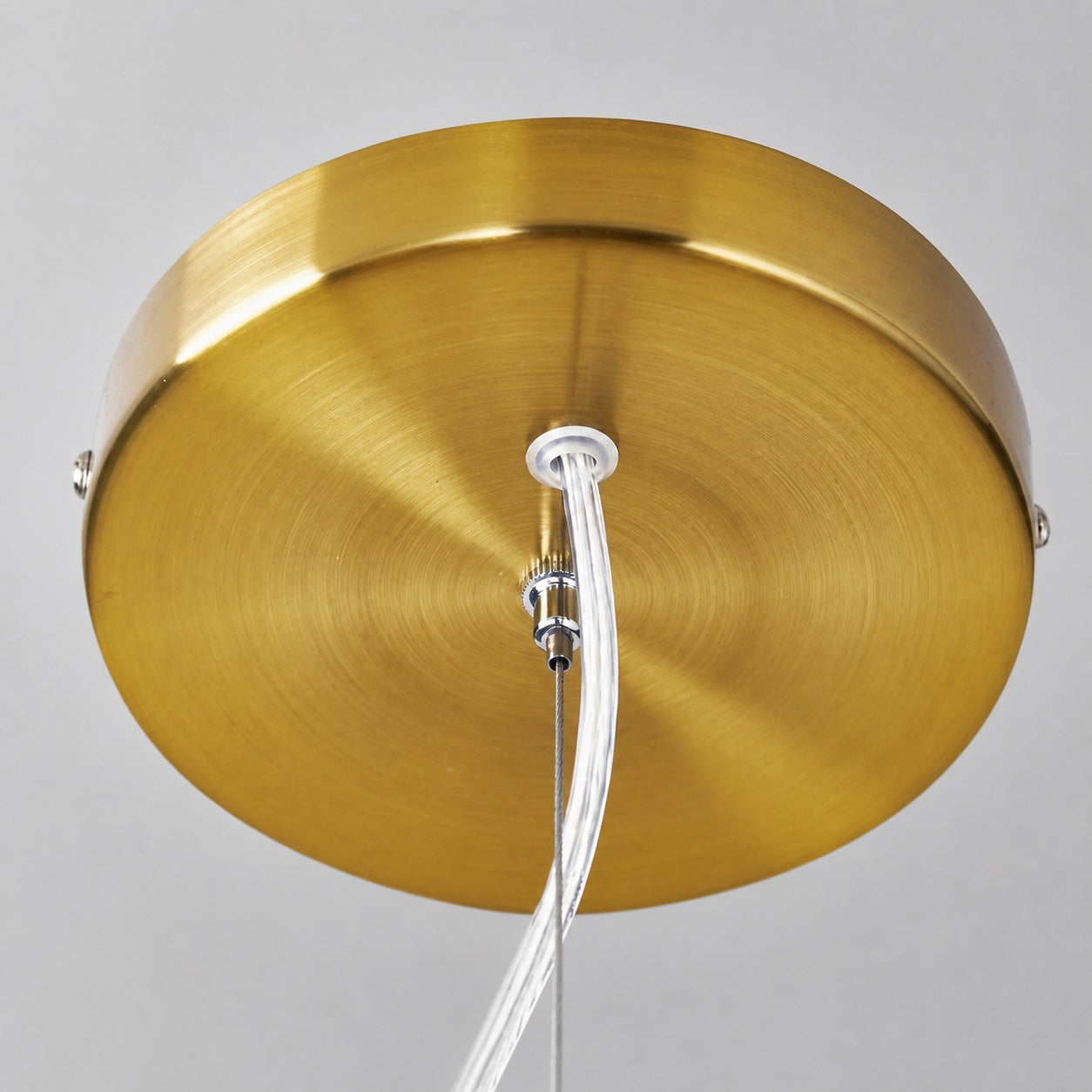 Glissora Soft Curved Glass Pendant Light - Hanging Pendant Glass and Metal for Dining and Kitchen Island
