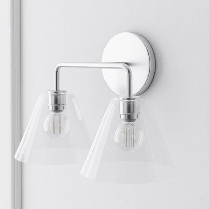 Conica Cone Wall Sconce - 1, 2, 3-Light Modern Glass Lighting