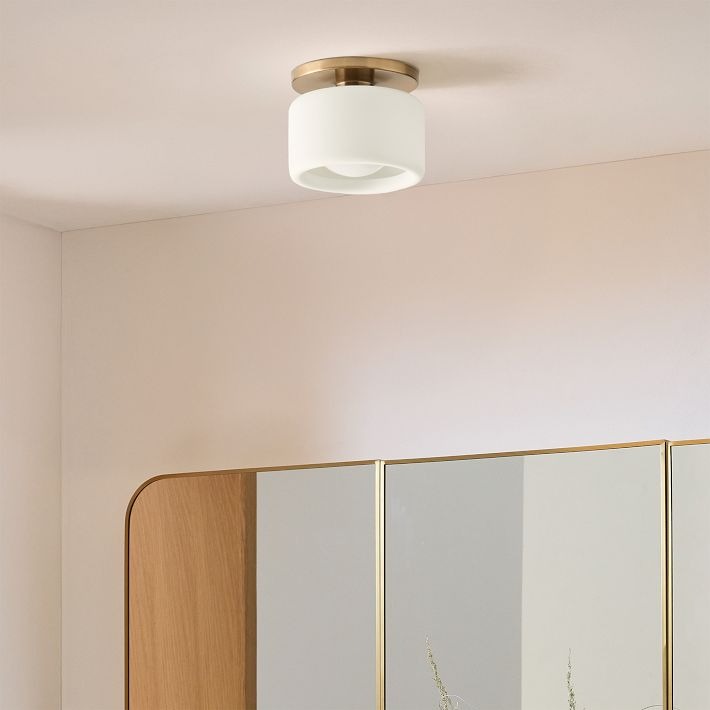 Cerova Porcelain Flushmount – Modern Minimalist Design – Perfect for Living & Dining Areas