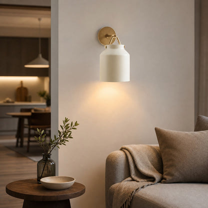 Hanton Moderne, minimalistische Wandleuchte aus Messing und Glas – feuchtigkeitsbeständig für Badezimmer