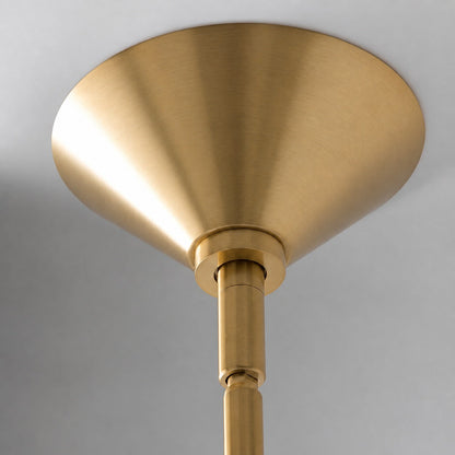 Calvor Linear Kronleuchter mit 2 Lichtern, Porzellanschirme und Bronze-Finish