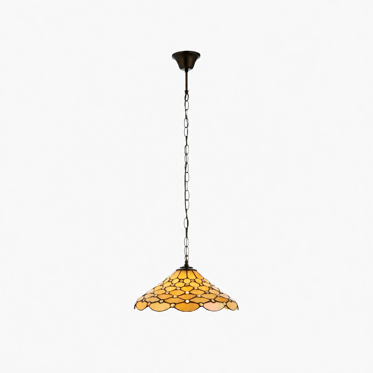 TF Pearl Pendelleuchte – Mit Glasschirm und verstellbarer Länge für Esszimmer und Küchen