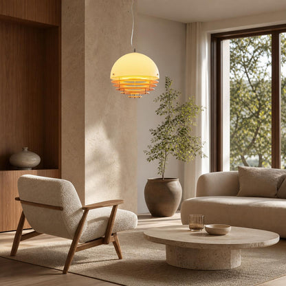 Afterglow Modern Layered Acrylic Sunset Pendant Light for Living Room and Bedroom