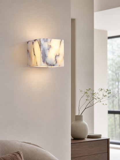 Square Marble Wall Lamp