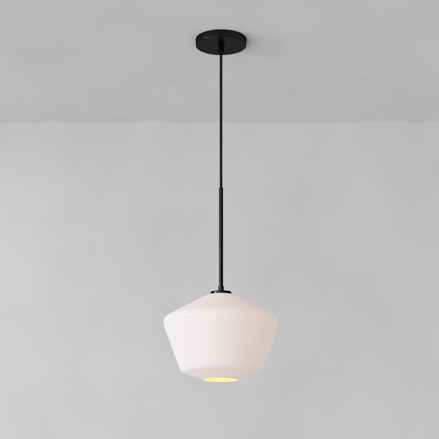 Merin Transparent Glass Sculpture Geometric Chandelier