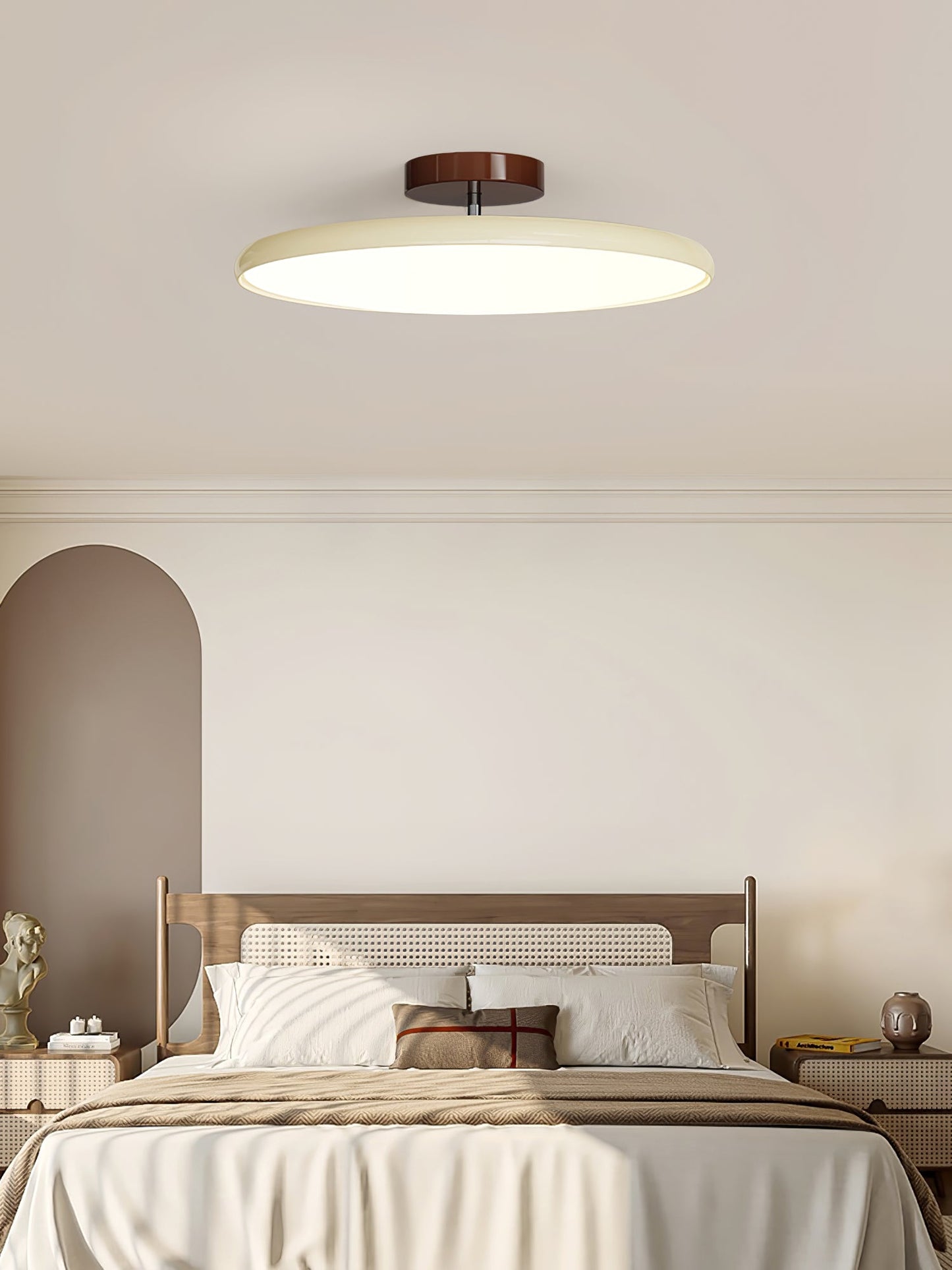 Anpassbare Deckenleuchte mit warmem Licht, Metall-Acryl-Finish