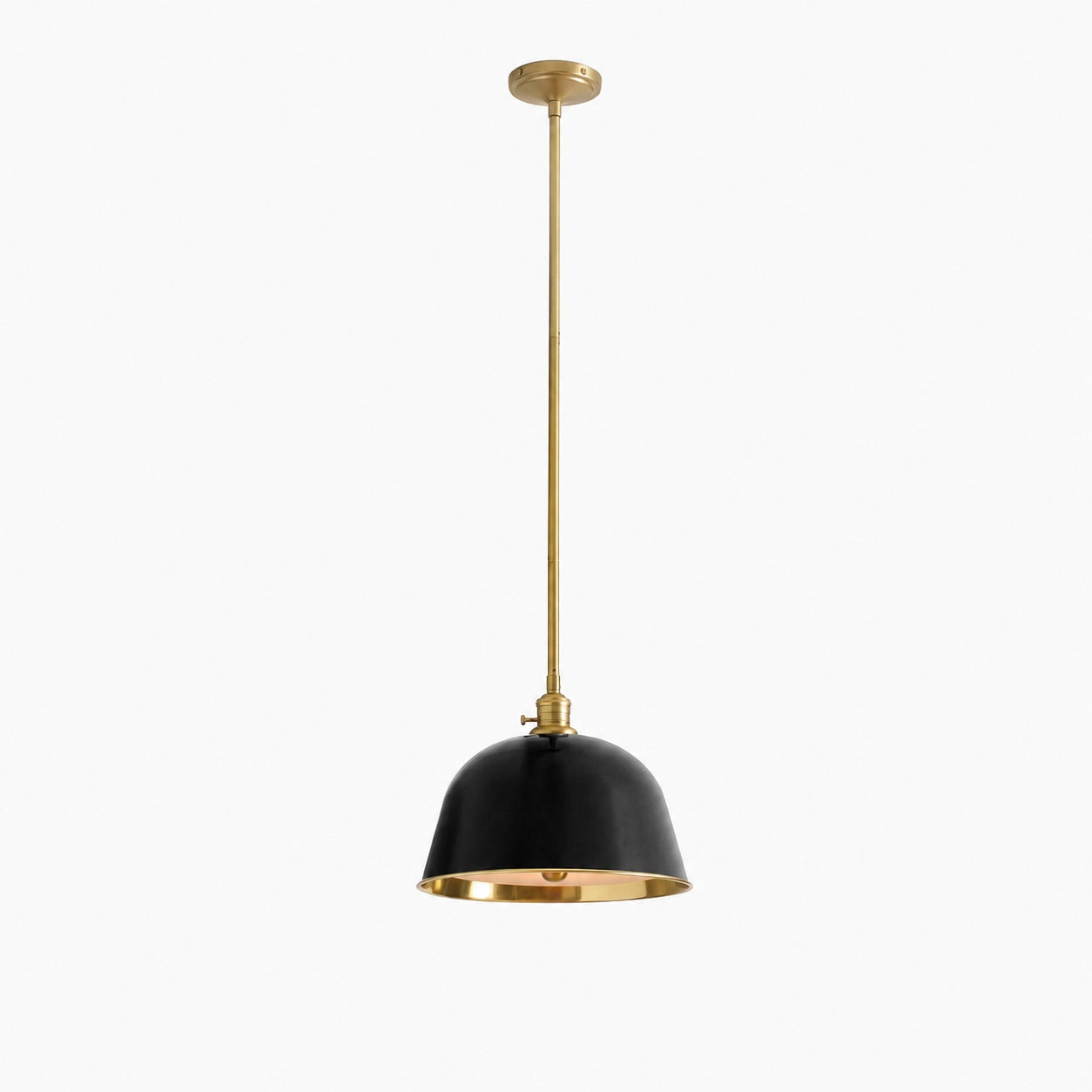 Forvara Metal Pole Pendant Light - Bell Diffuser Design for Kitchen Islands