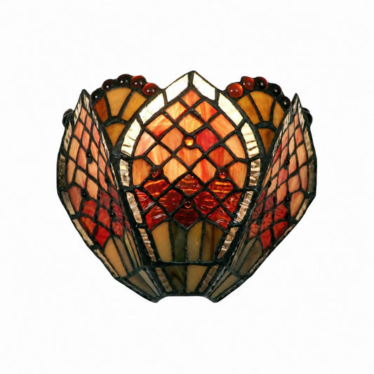 TF Orsino Vintage Art Glass Wall Light - Decorative Art Nouveau Wall Lamp for Entryway