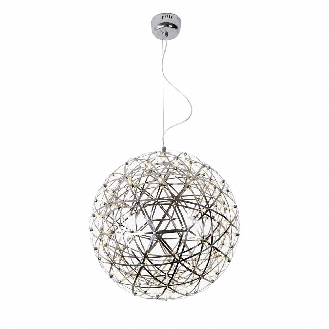 Silver Spark Ball Pendant Light