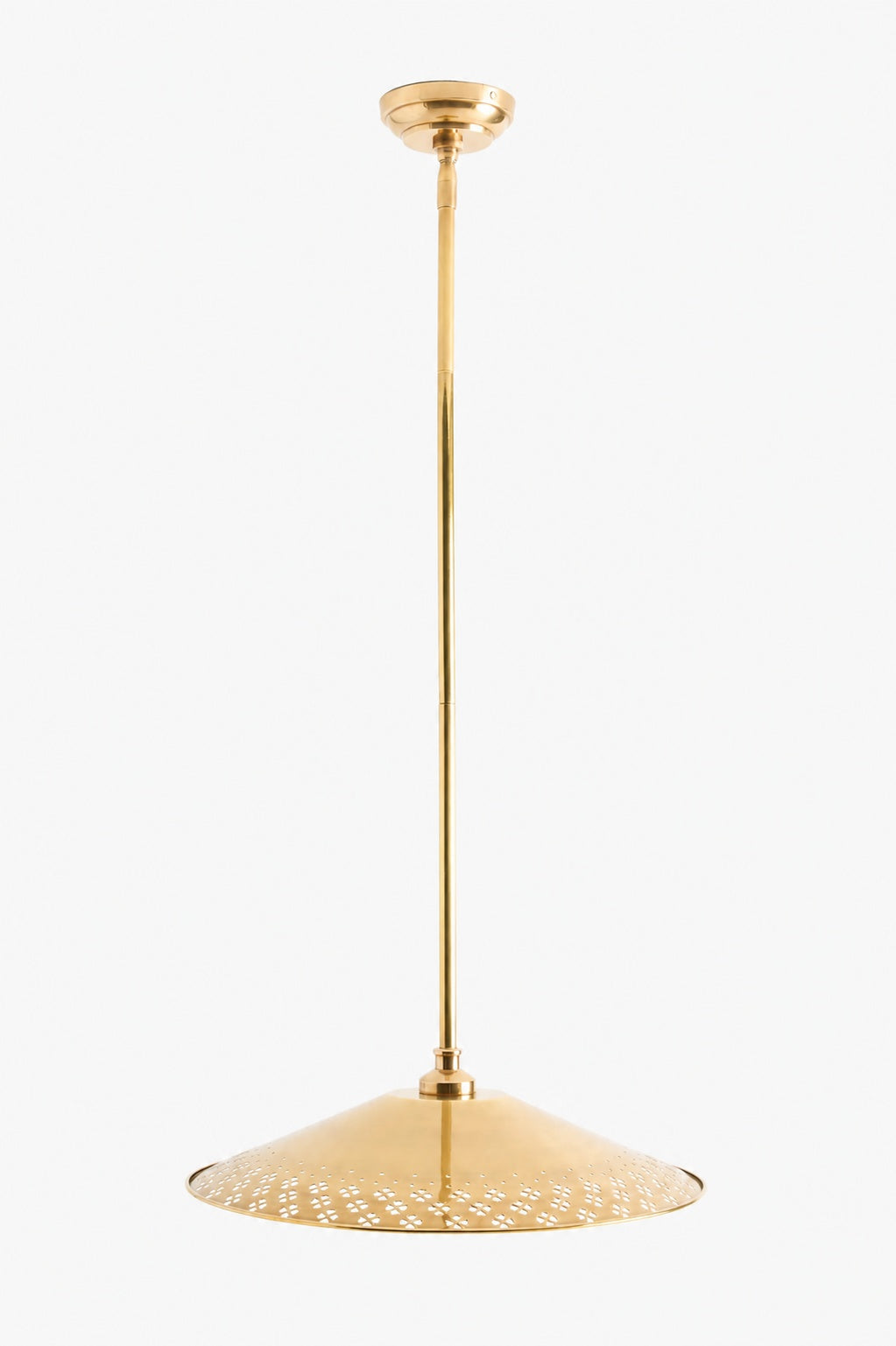 Auriglow Kleeblatt Cutout Pendelleuchte – Moderne Emaille-Messing Hängelampe für Esszimmer, Küche oder Flur
