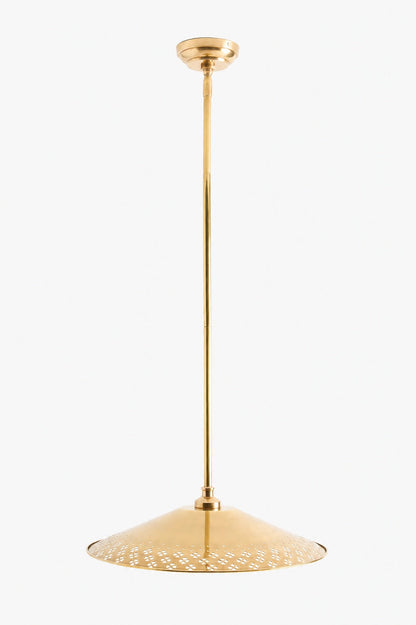 Auriglow Kleeblatt Cutout Pendelleuchte – Moderne Emaille-Messing Hängelampe für Esszimmer, Küche oder Flur