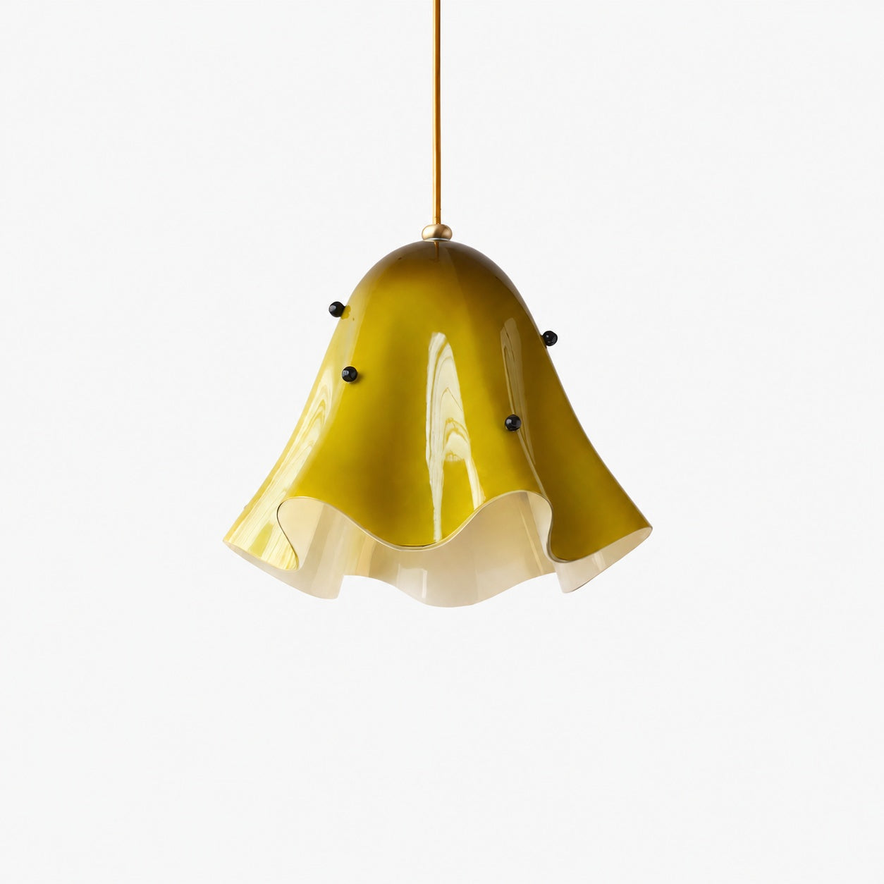 Bellina Artistic Glass Pendant Light - Modern Bloom Inspired Hanging Ceiling Lamp